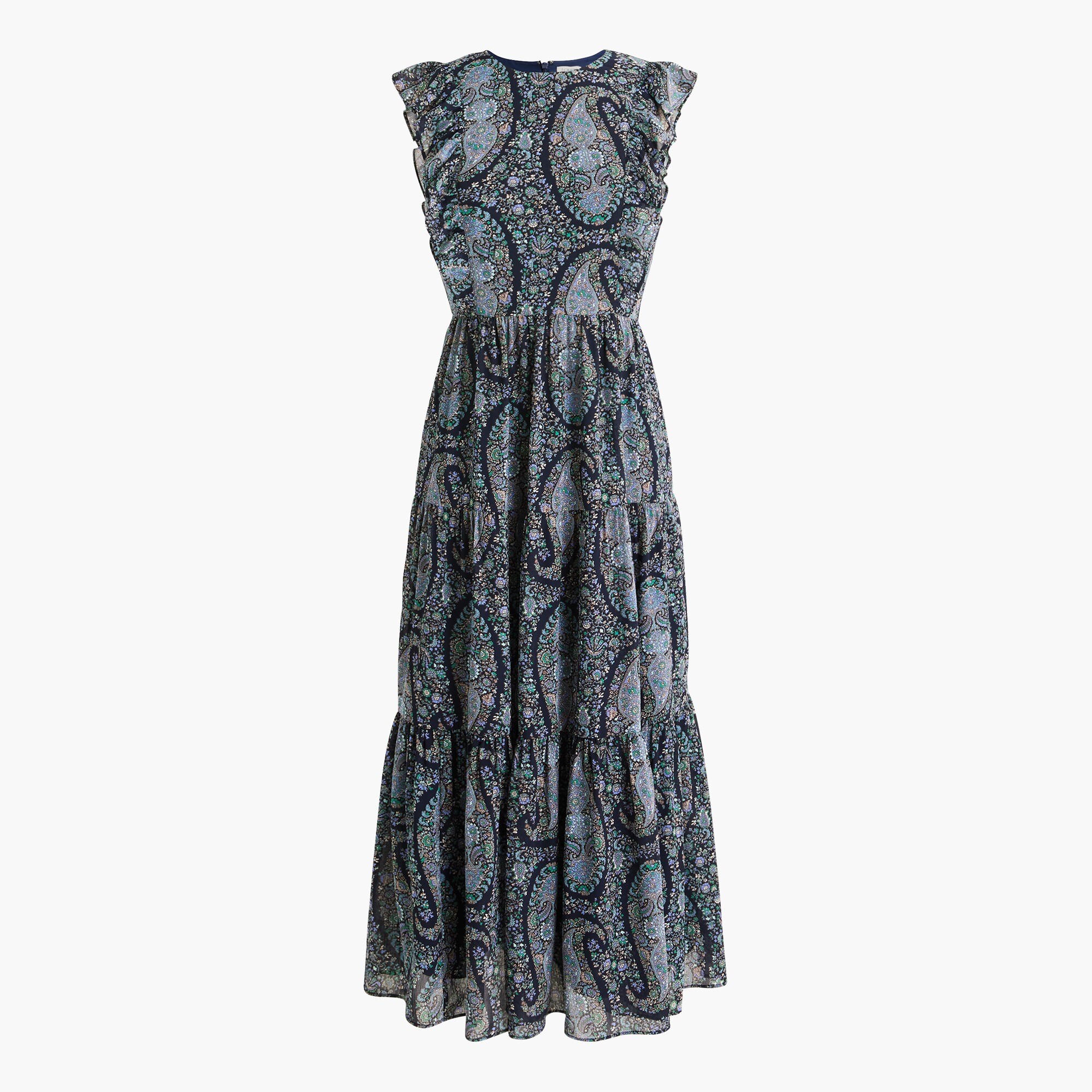  Tiered ruffle maxi dress