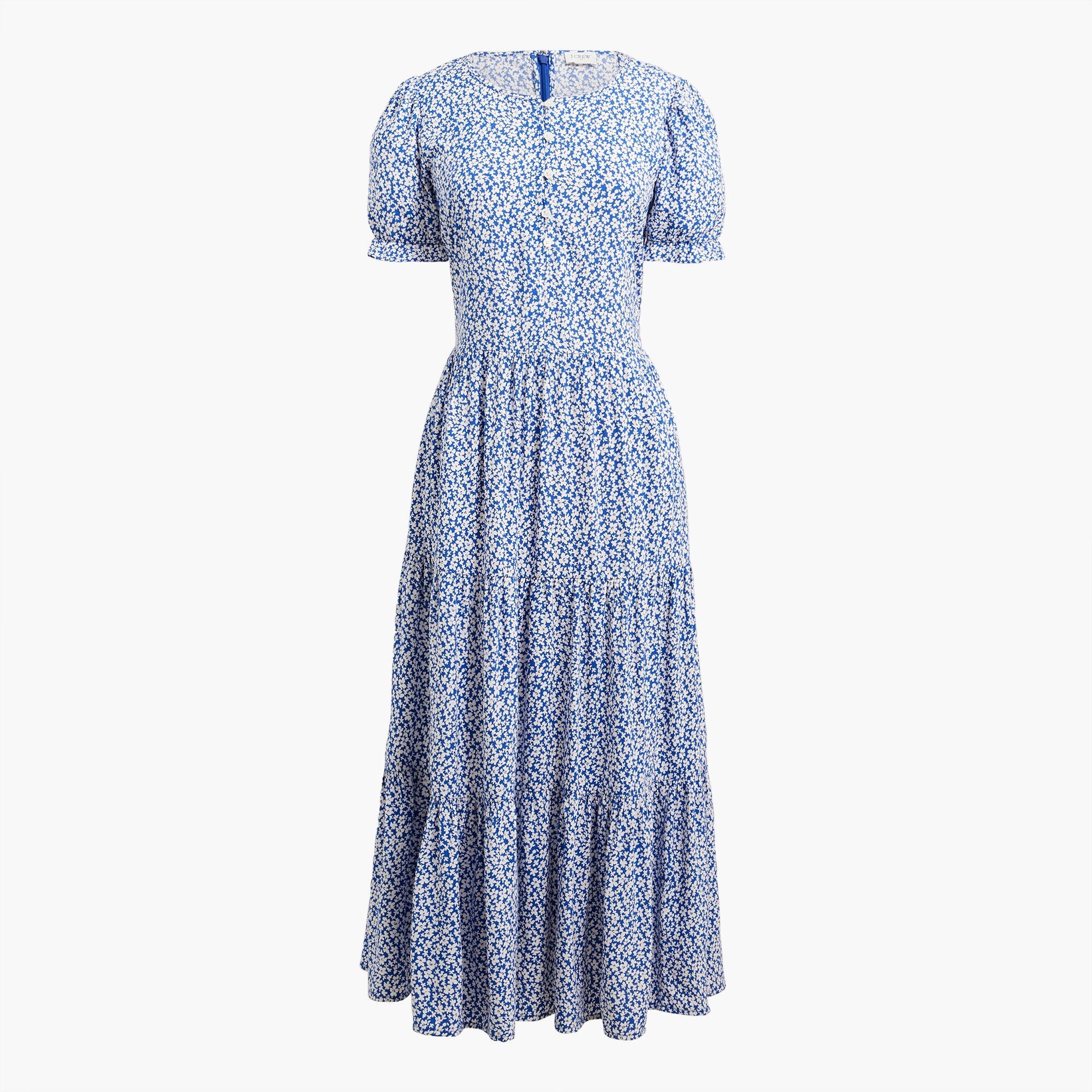 Button-front midi dress