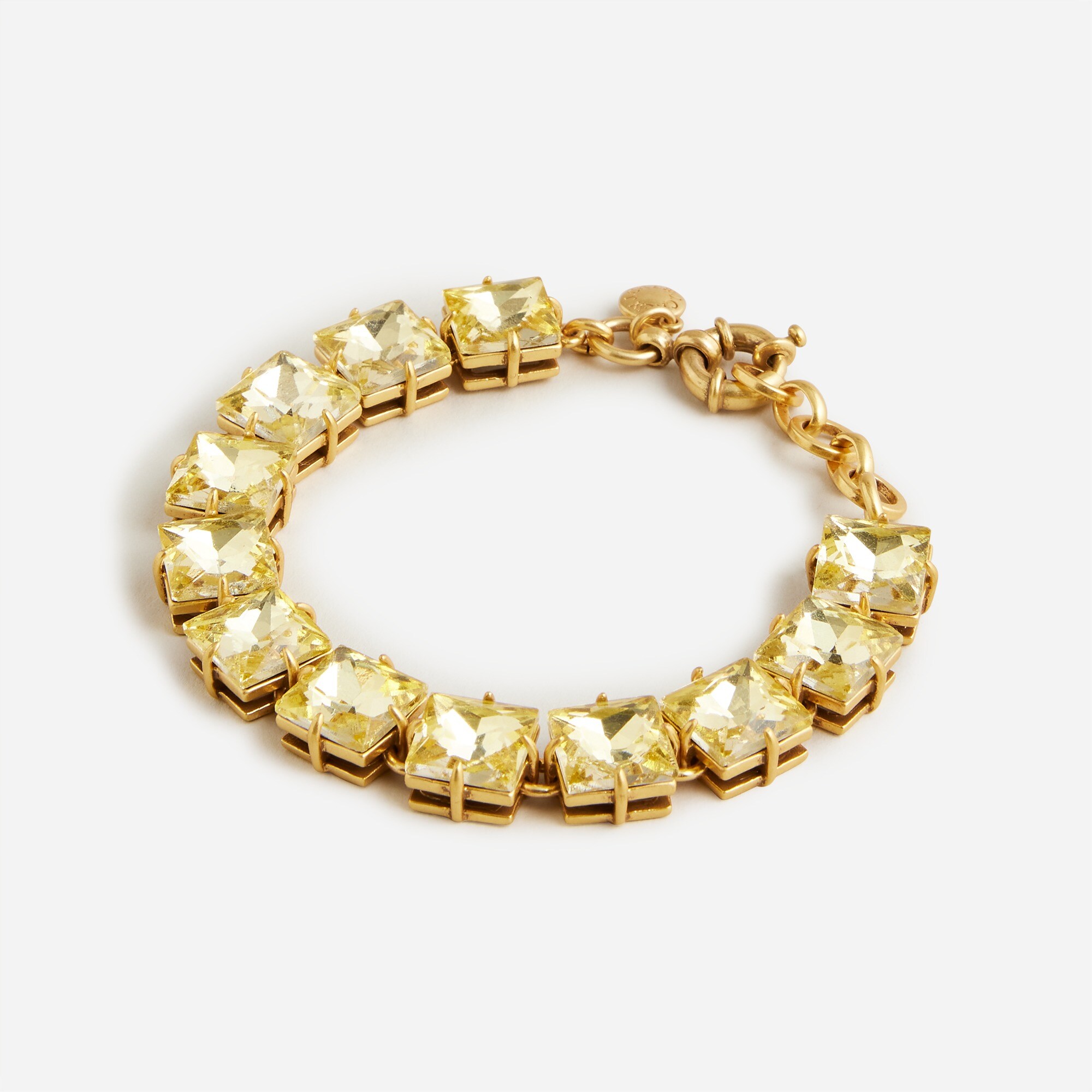 J.Crew Square shaped Crystal Tennis Bracelet For Women