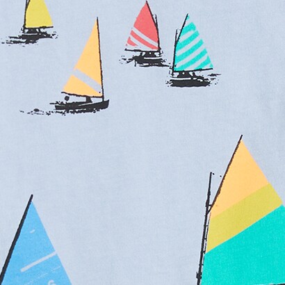 Boys&apos; sailboat graphic tee GENTLE SEA factory: boys&apos; sailboat graphic tee for boys