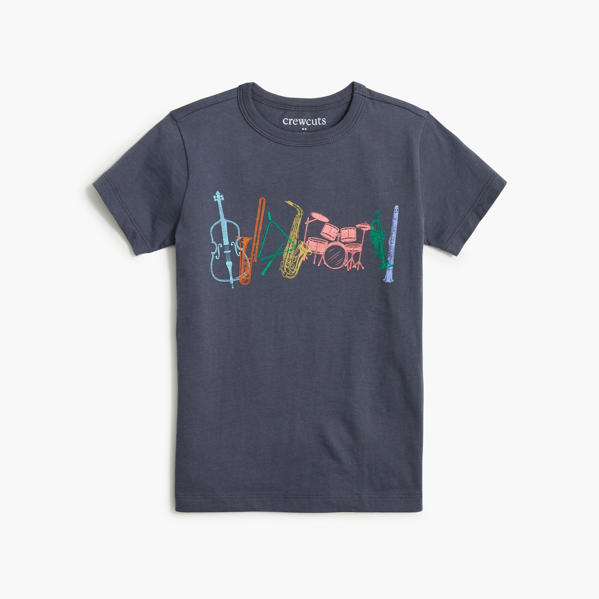 Boys' musical instruments graphic tee