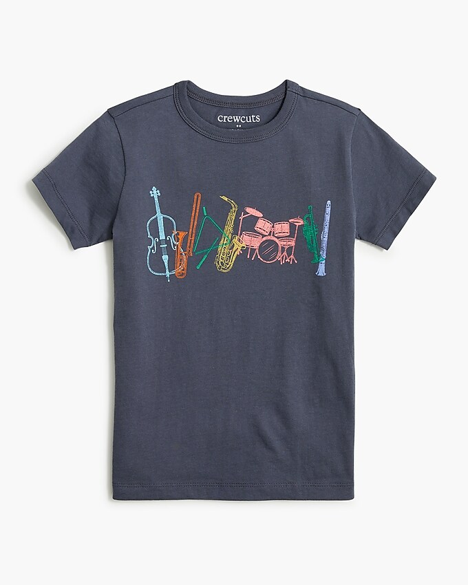 factory: boys&apos; musical instruments graphic tee for boys, right side, view zoomed