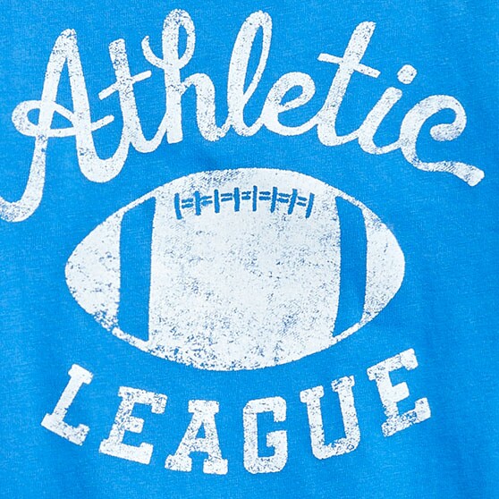 Boys&apos; &quot;athletic league&quot; graphic tee UNDERWATER BLUE factory: boys&apos; &quot;athletic league&quot; graphic tee for boys
