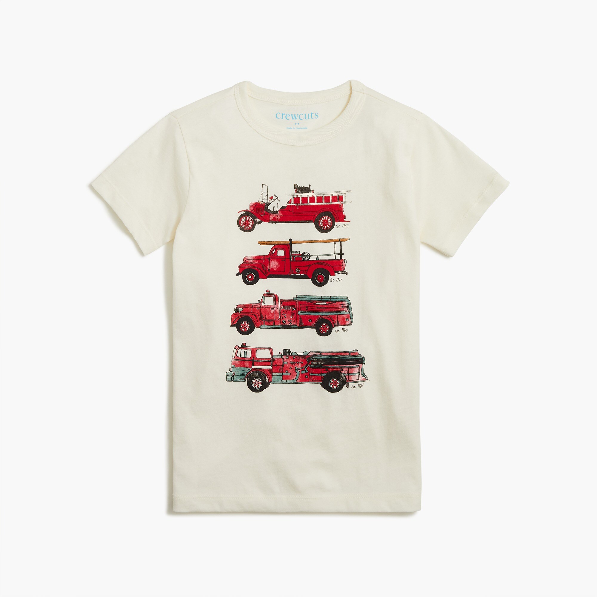 Boys' fire truck graphic tee