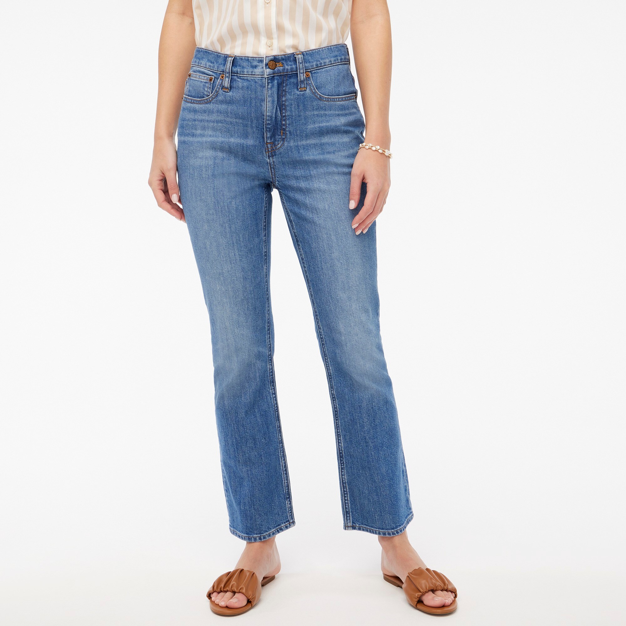 womens Flare crop jean in all-day stretch