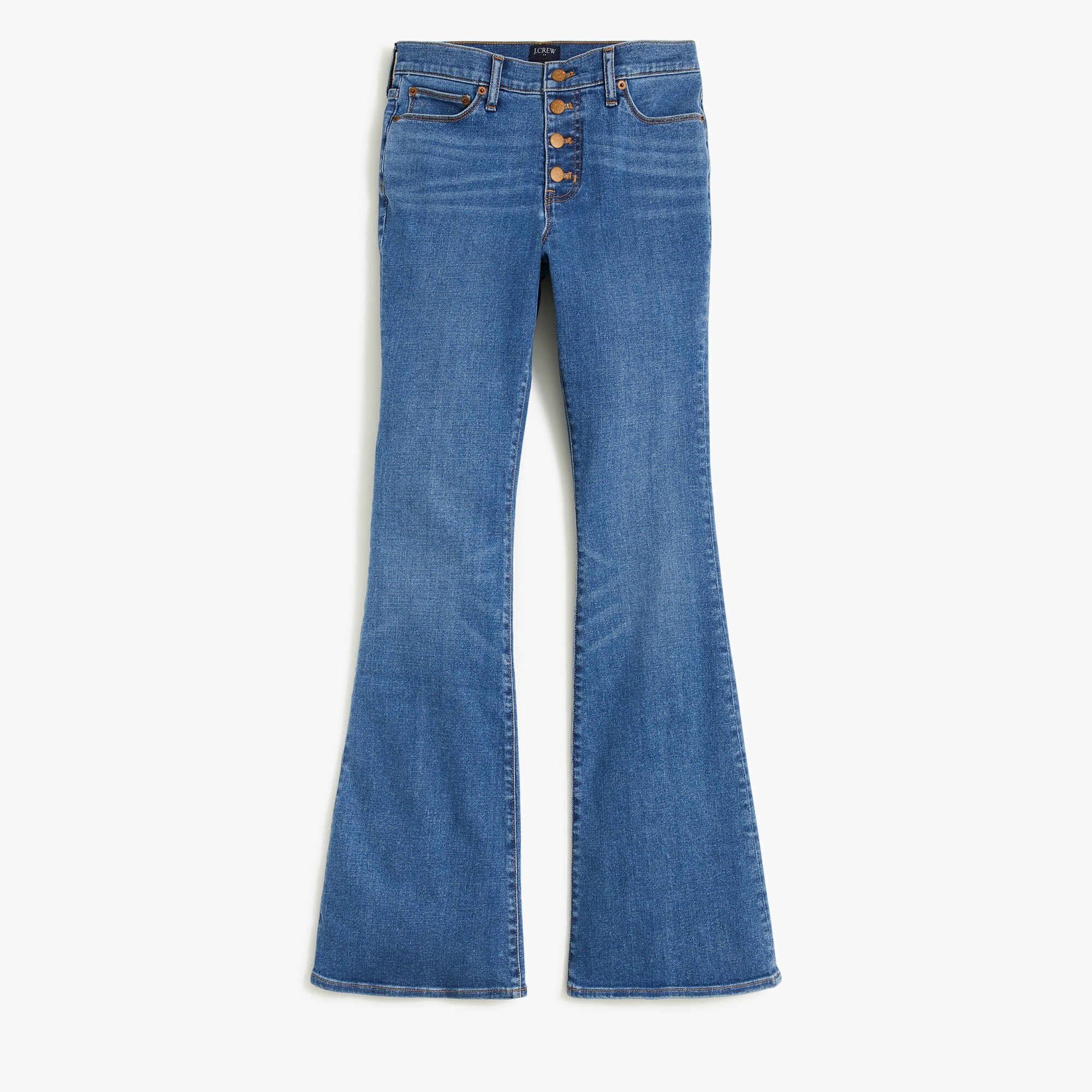 Full-length flare jean in signature stretch