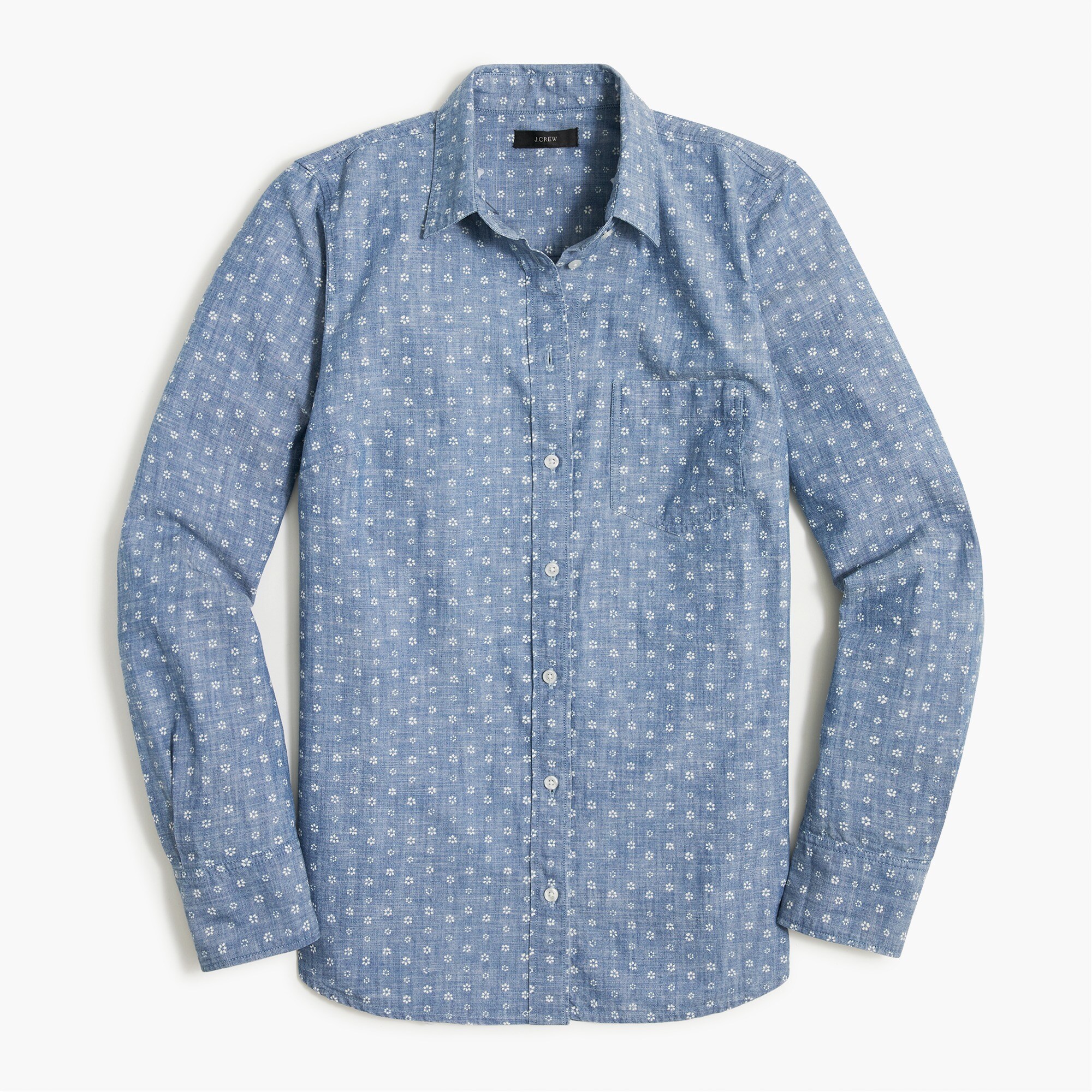 売れ筋商品|||ダナキャランニューヨーク カットソー トップス レディース Women's Rolled-Sleeve Button-Up Shirt FJZ - CHAMBRAY Rolled Sleeve Shirt | DKNY