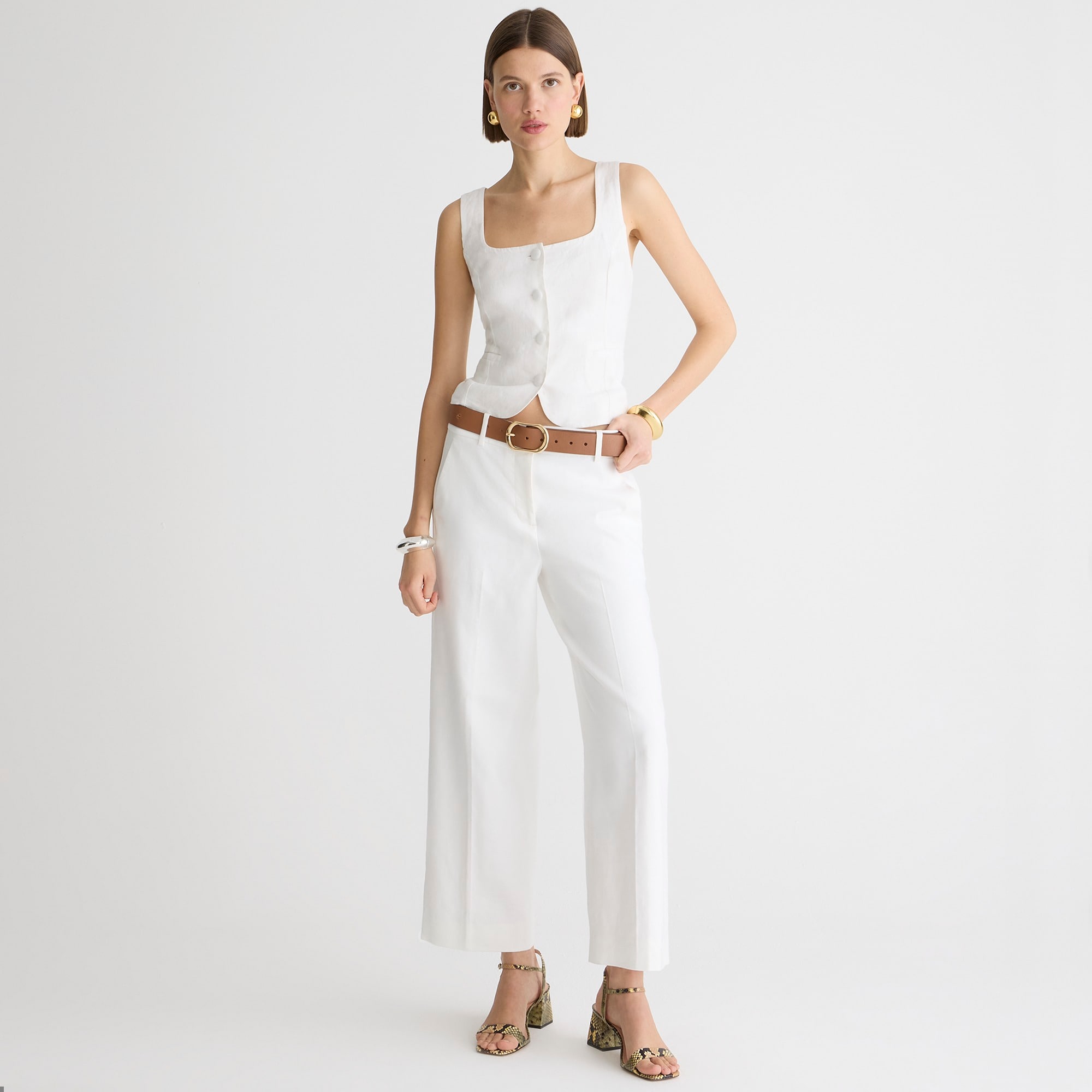 womens Tall Sydney pant in stretch linen blend