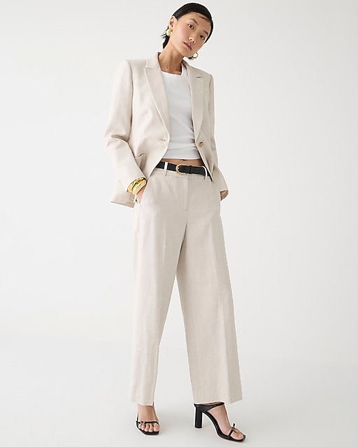 womens Sydney pant in stretch linen blend