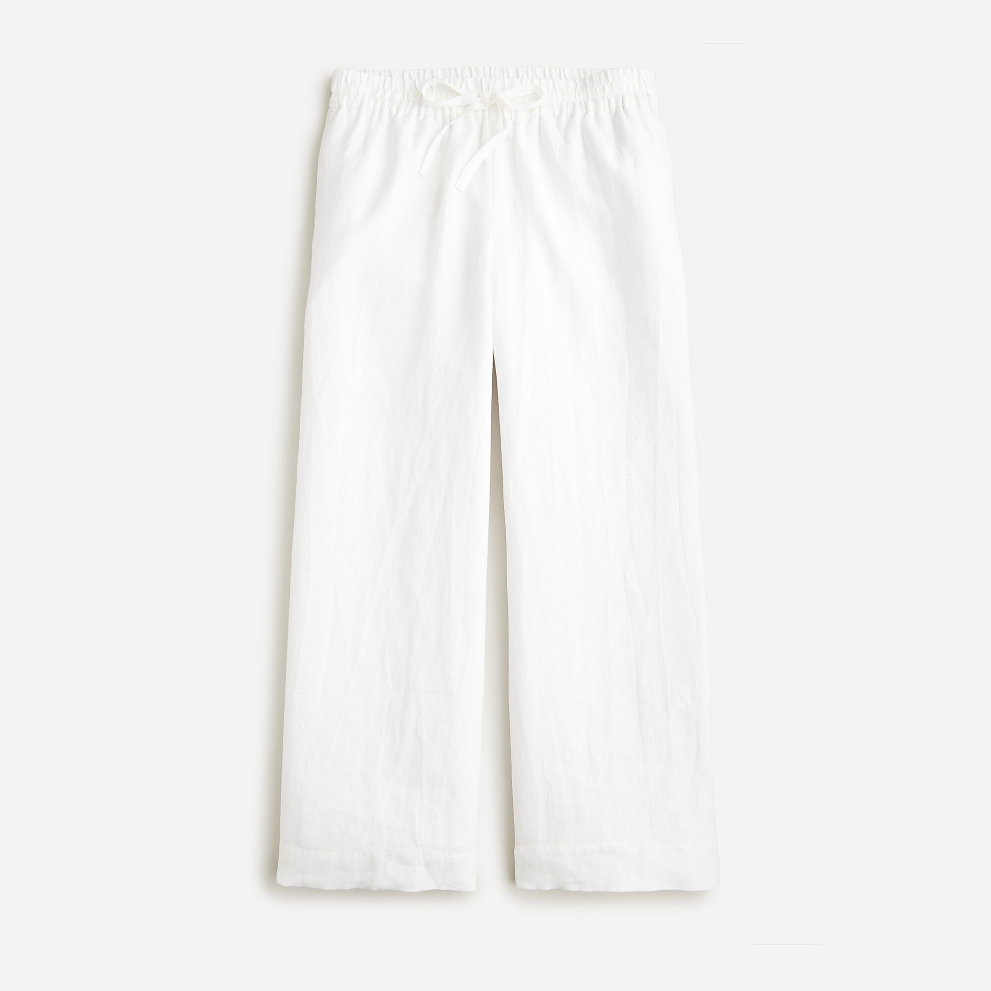 Wide-leg seaside pant in linen