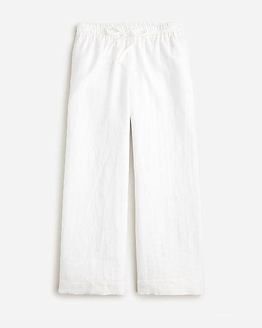  Wide-leg seaside pant in linen