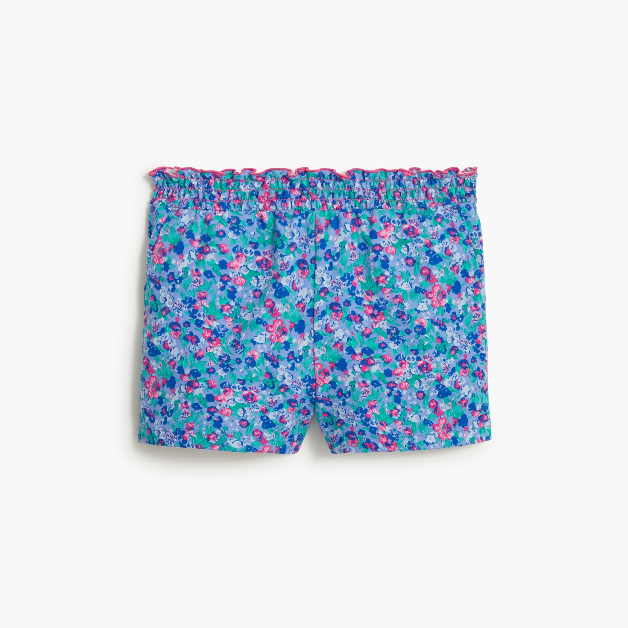 girls' floral pull-on short for girls