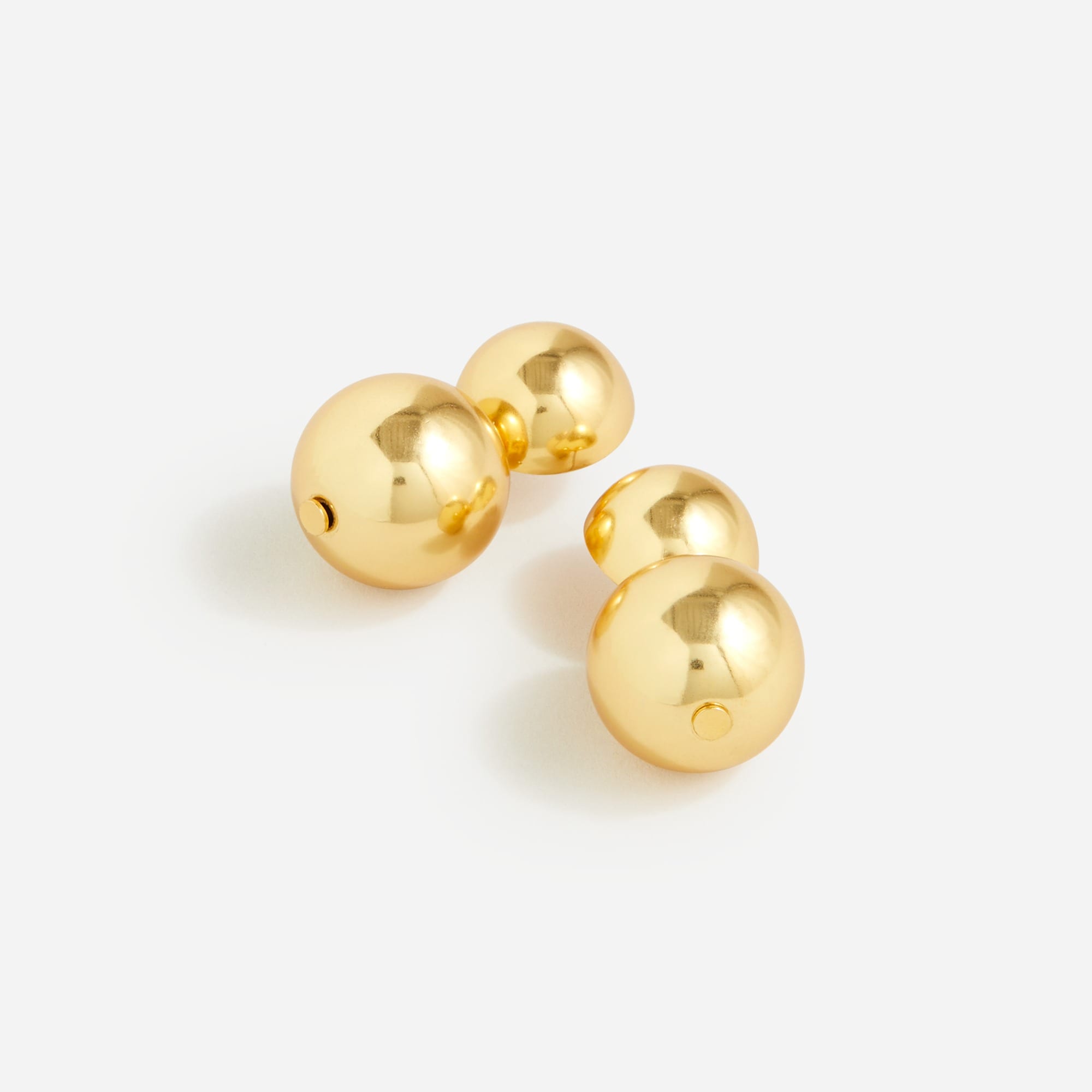 womens Metallic ball earrings