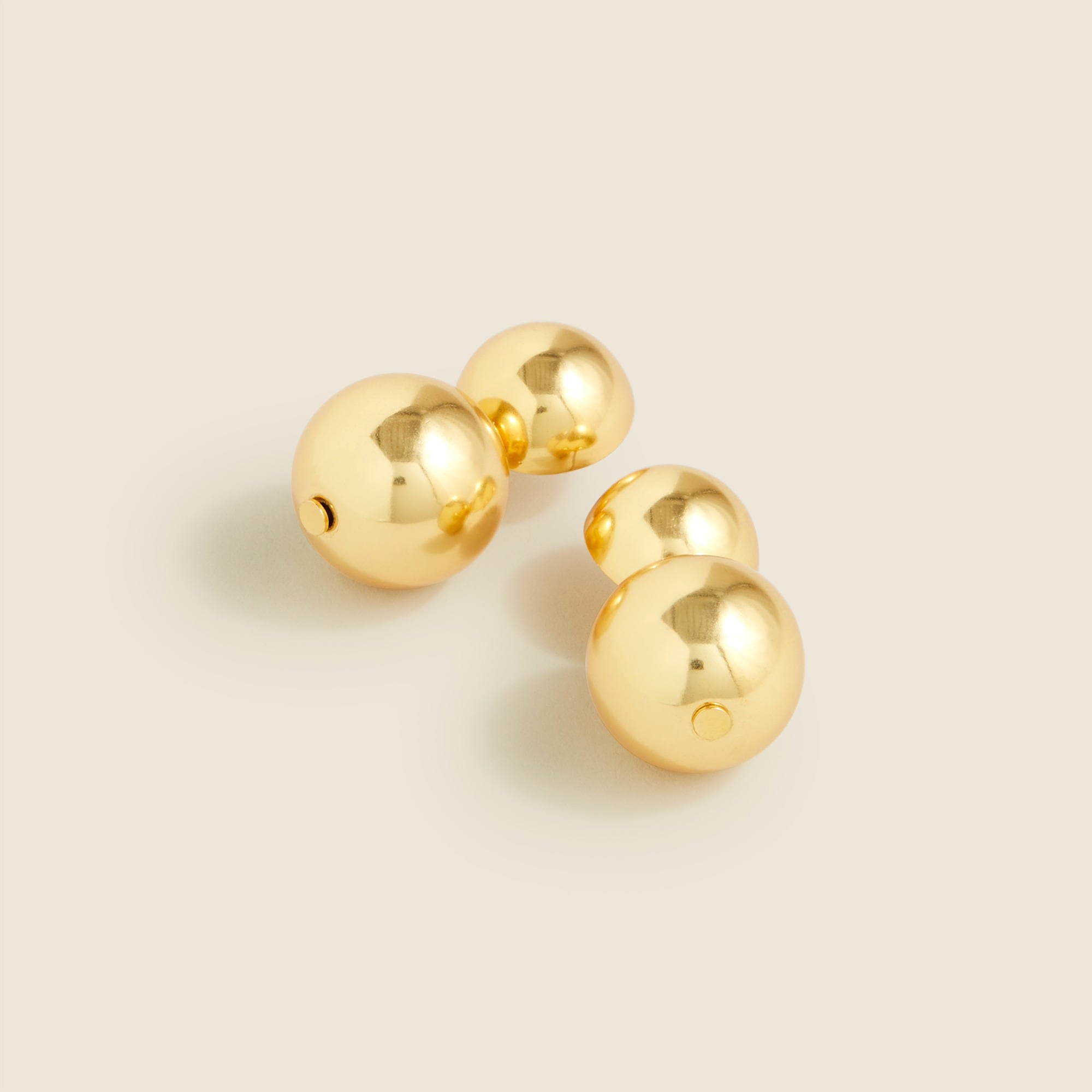 womens Metallic ball earrings