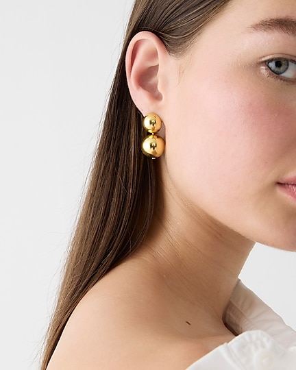 j.crew: metallic ball earrings for women