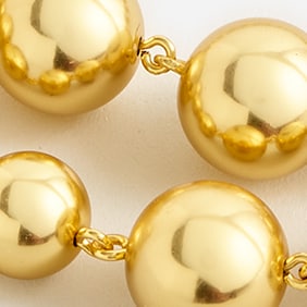 Layered metallic ball necklace BURNISHED GOLD j.crew: layered metallic ball necklace for women