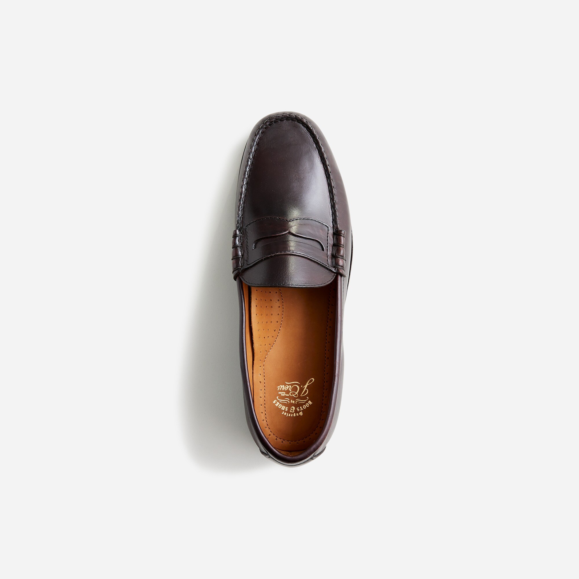 J Crew Camden lug-sole loafers in English leather BO841 Camden Loafers With Leather Soles For Men | J.Crew main image 3