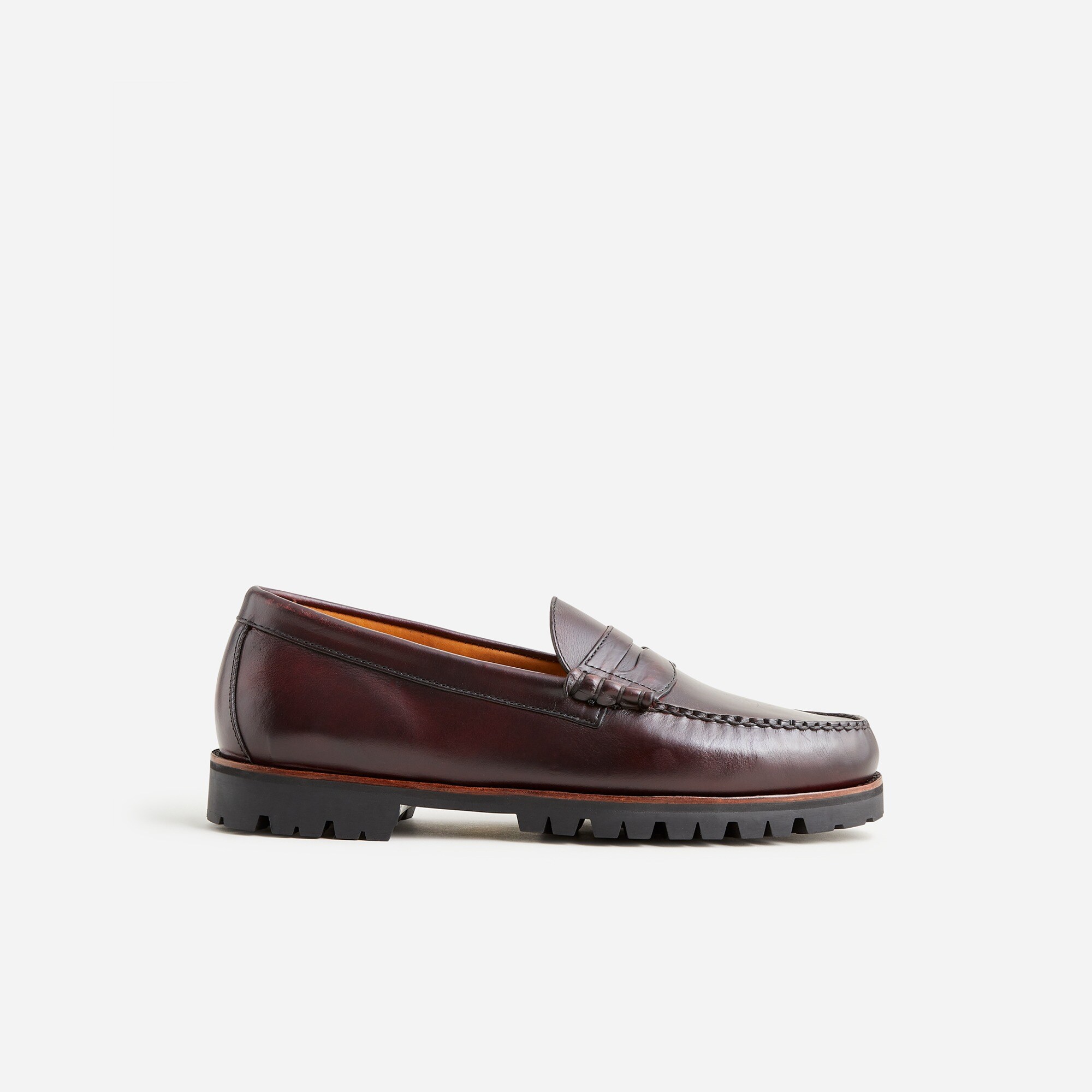 Burgundy Leather Loafers | J.Crew display picture 2