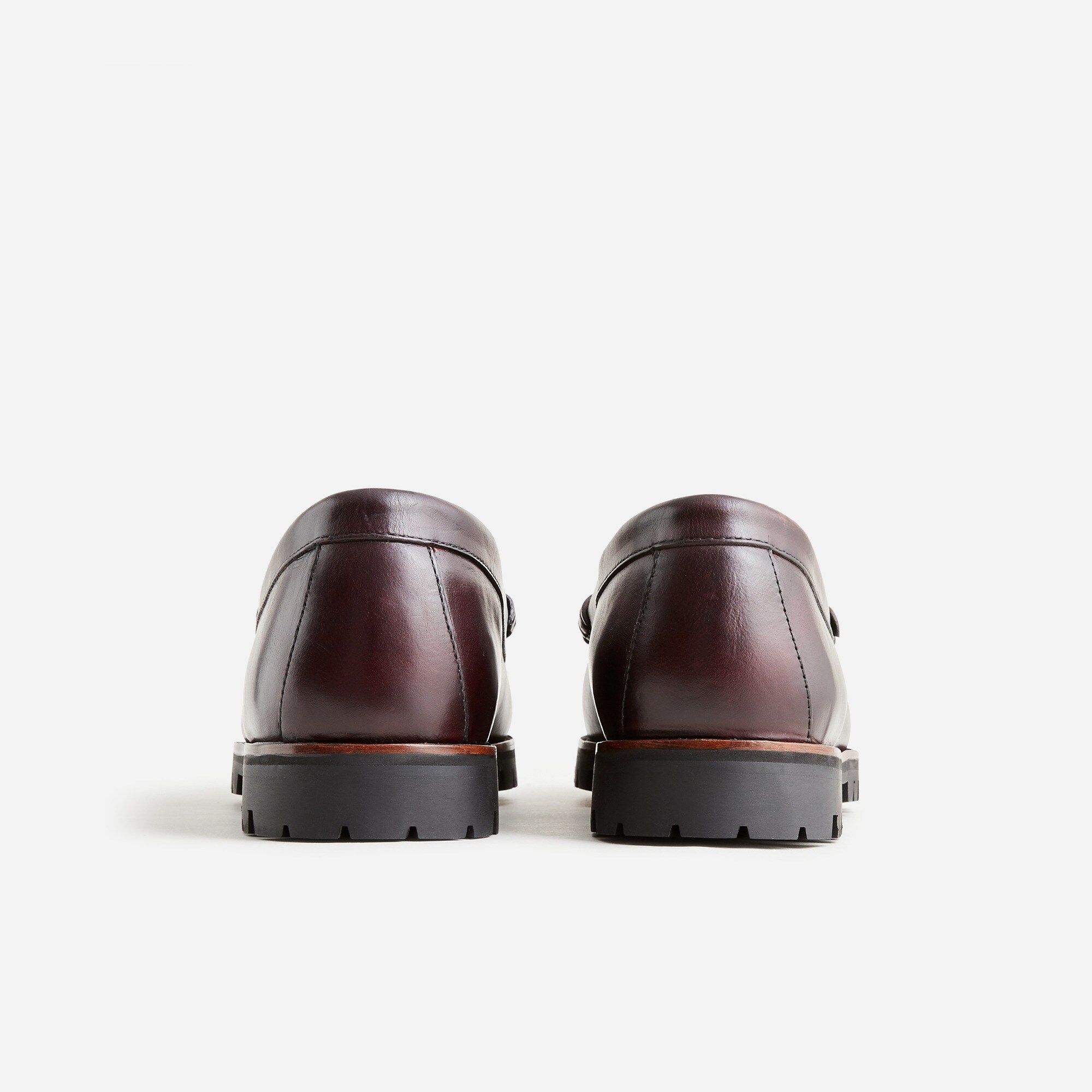 J Crew Camden lug-sole loafers in English leather BO841 Camden Loafers With Leather Soles For Men | J.Crew main image 2