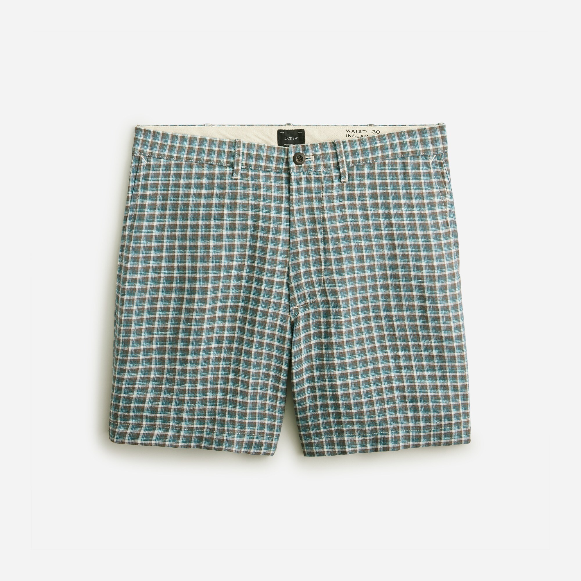 j crew linen bermuda shorts