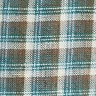 TEAL BROWN CHECK PLAID
