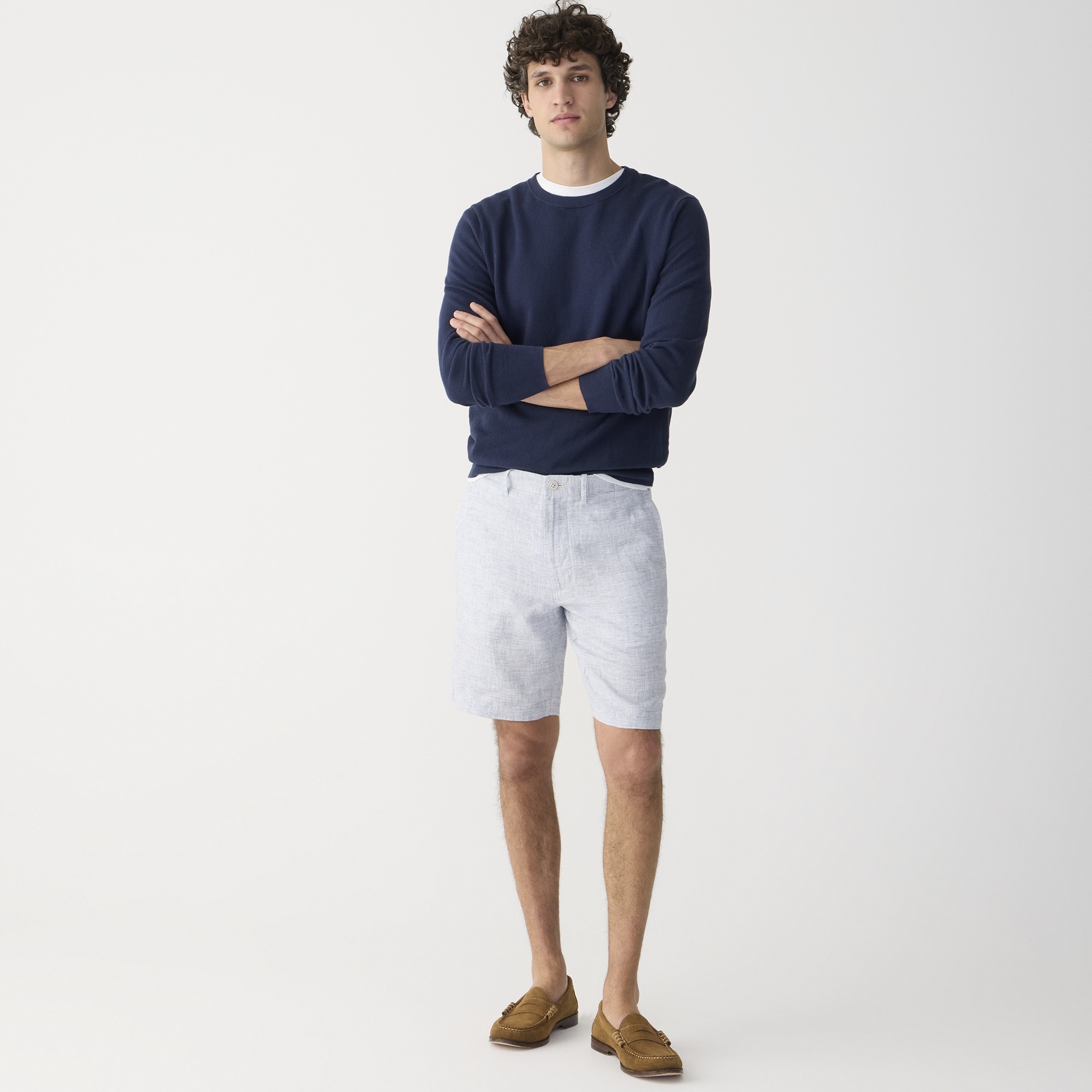 9" linen short