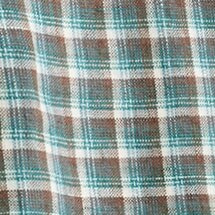 TEAL BROWN CHECK PLAID