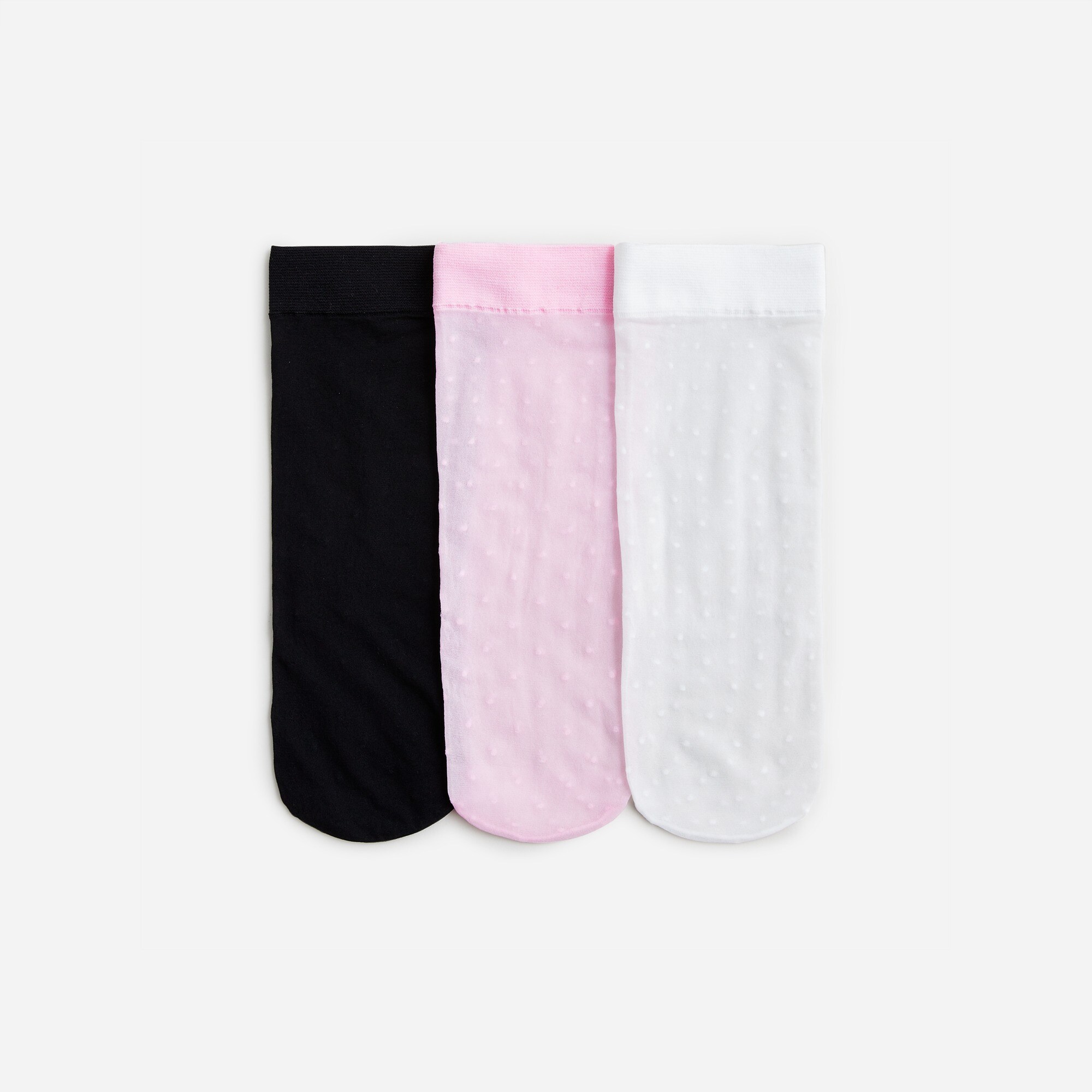 Swiss-dot socks three-pack