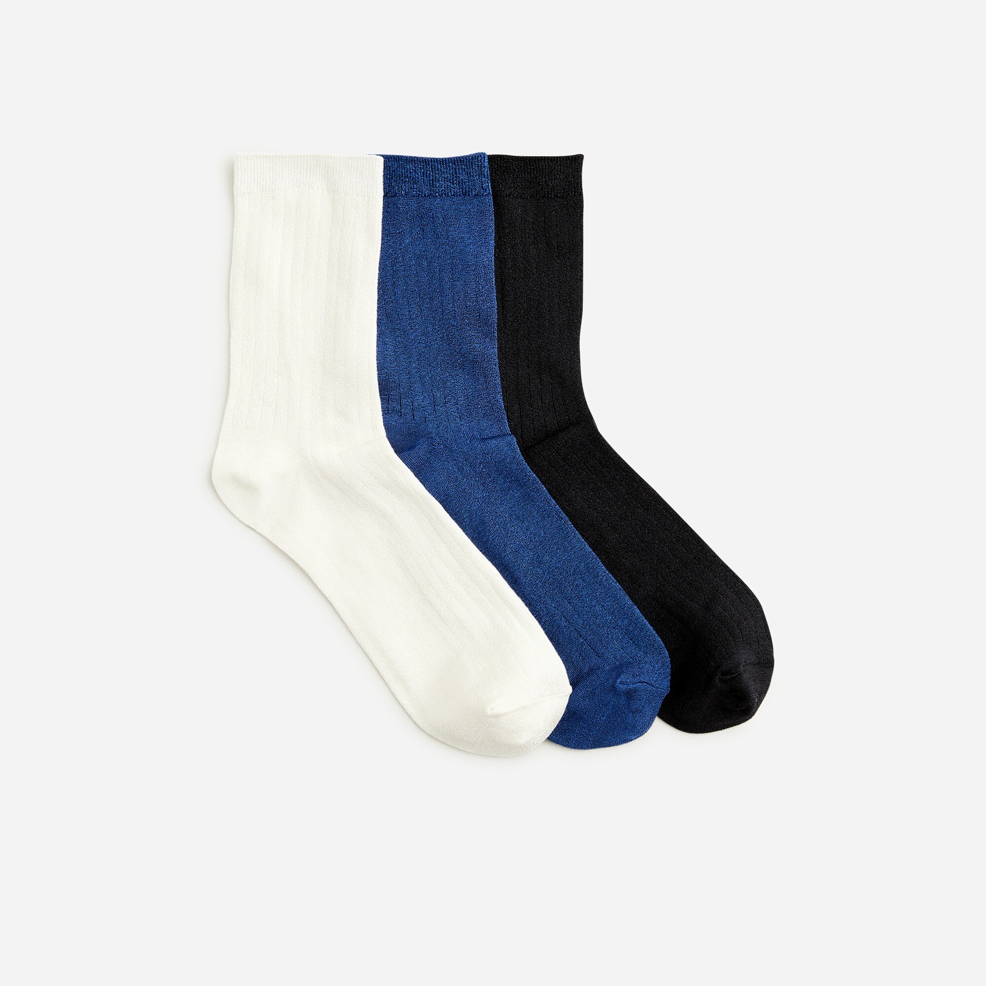  Ribbed bootie socks three-pack