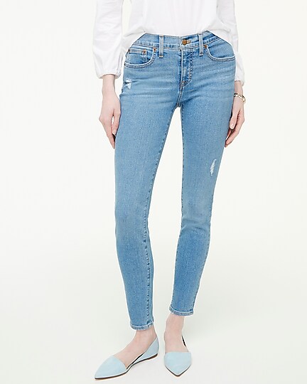 womens 8&quot; mid-rise skinny jean in signature stretch
