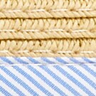 Straw visor BANKER STRIPE factory: straw visor for women