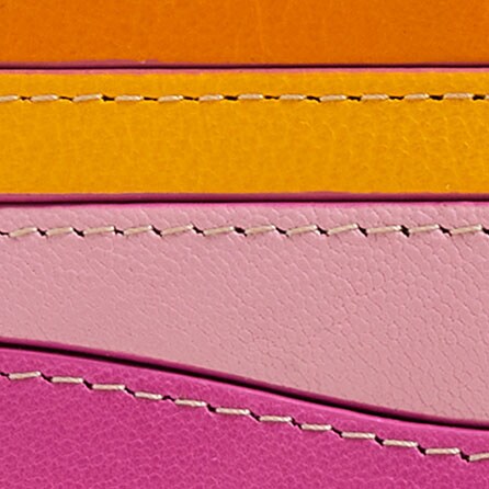 Card holder PINK YELLOW COMBO factory: card holder for women