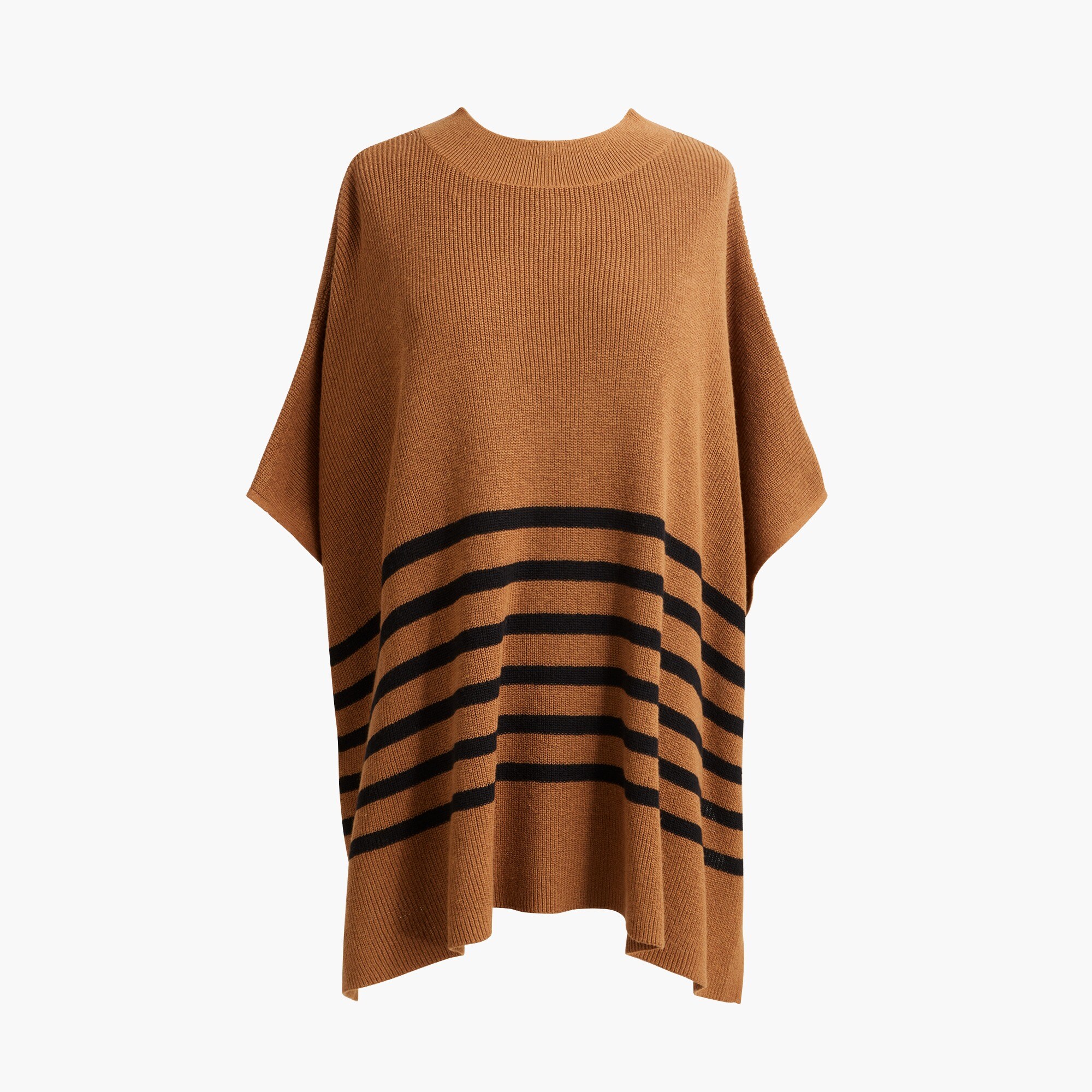 Striped poncho