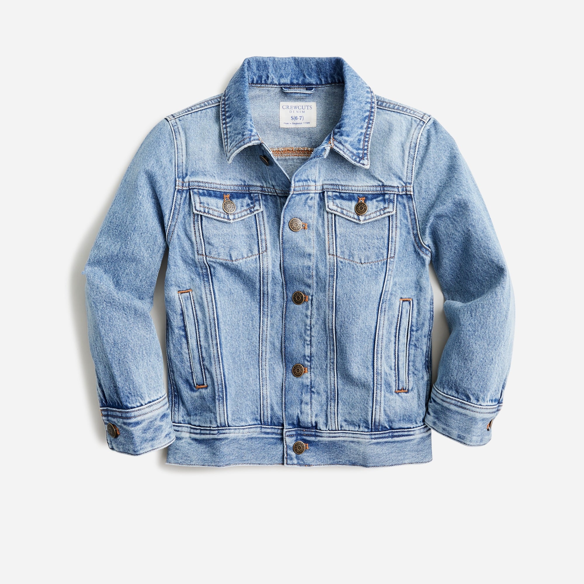 J.Crew: Kids' Denim Jacket In Tidal Wash For Boys