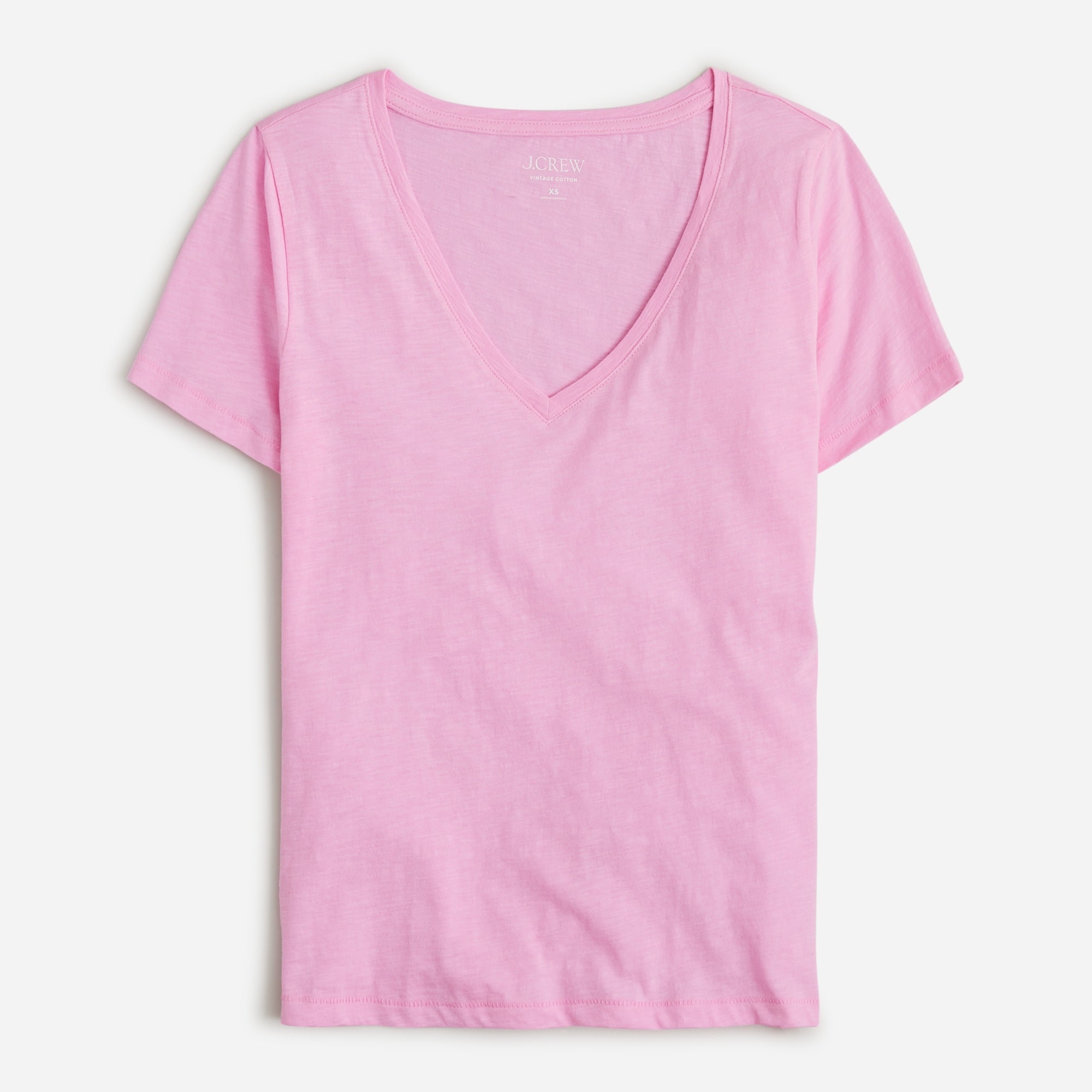 Vintage cotton V-neck T-shirt