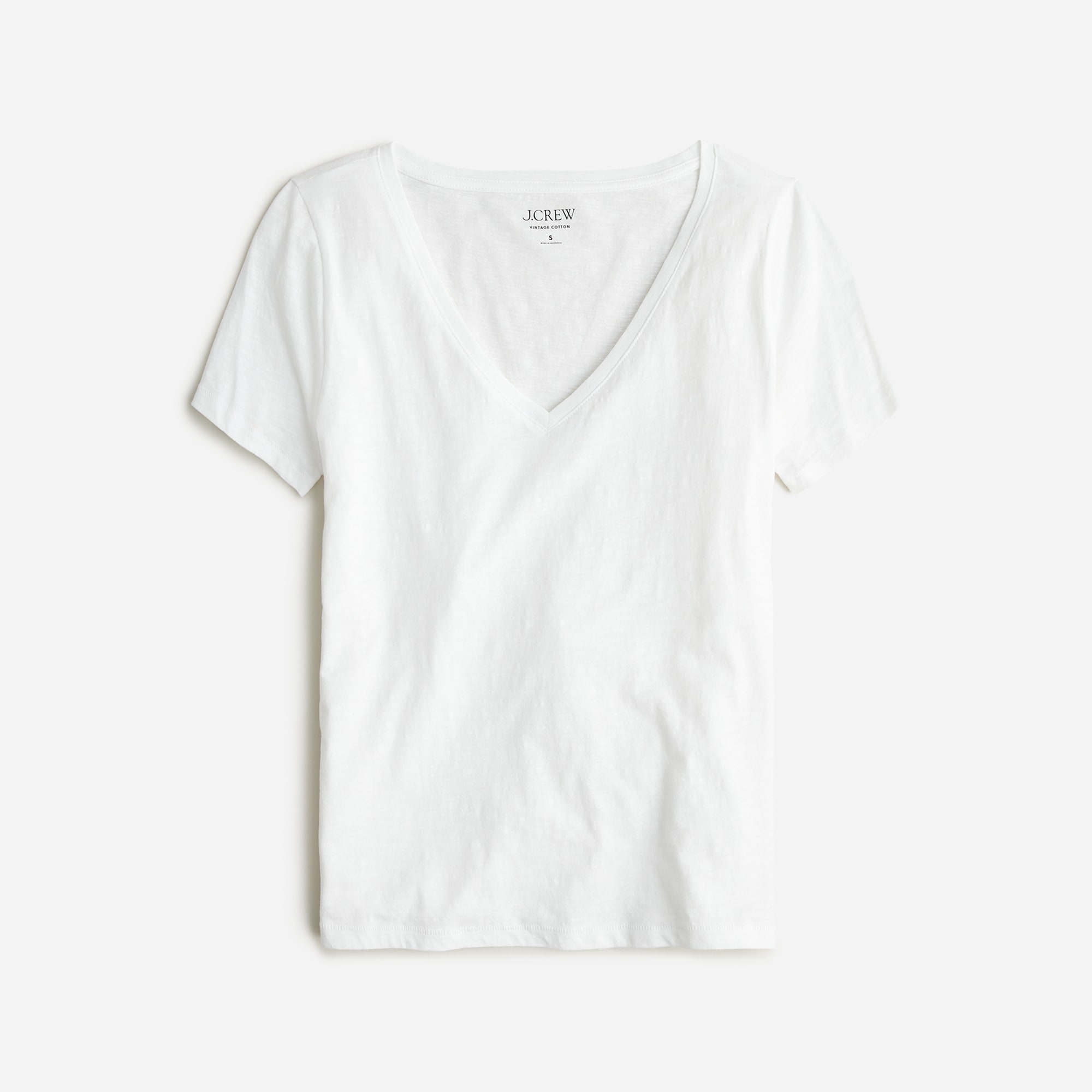  Vintage cotton V-neck T-shirt
