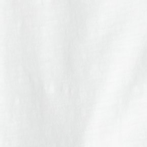 Vintage cotton V-neck T-shirt WHITE