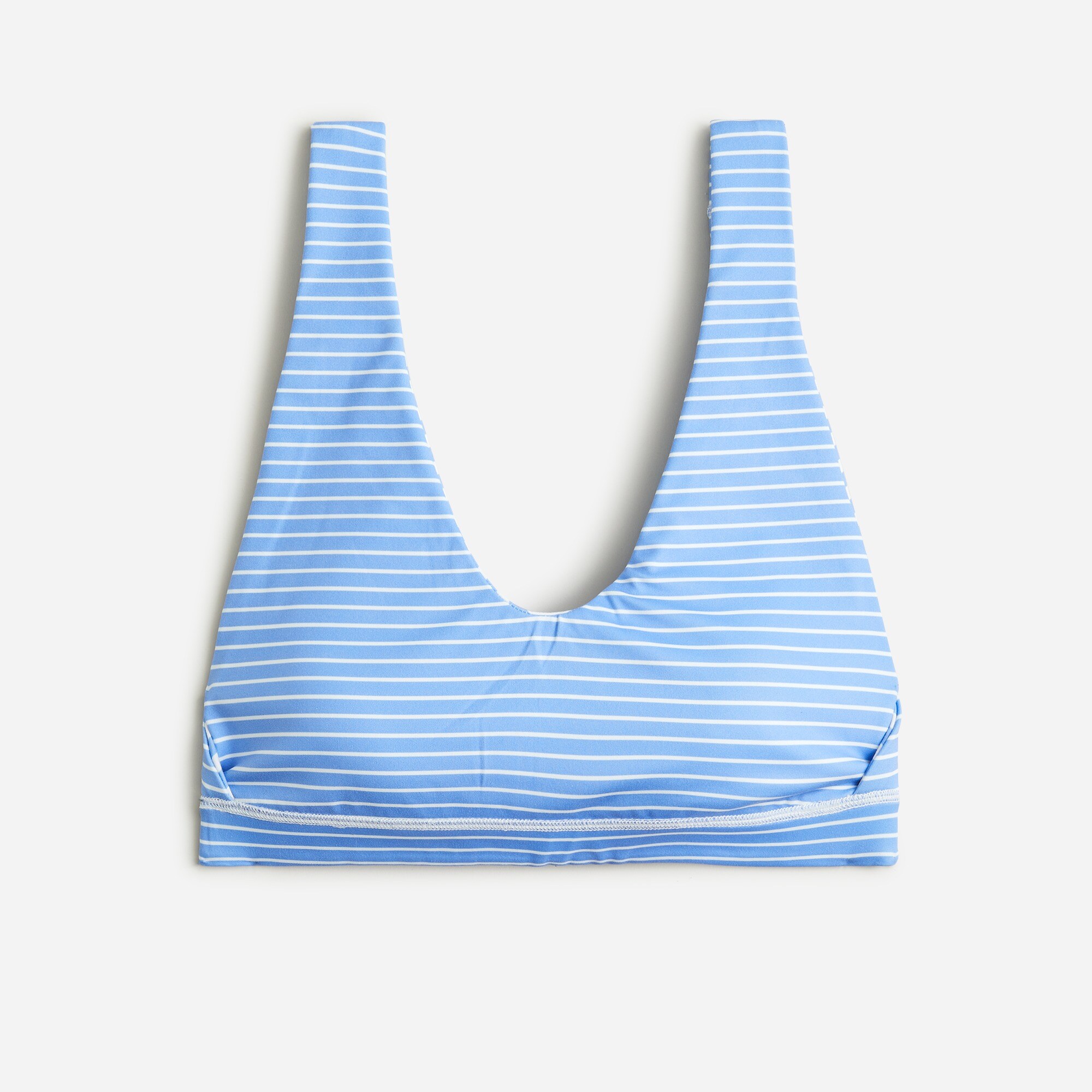 CloudStretch V-neck sports bra in reversible stripe