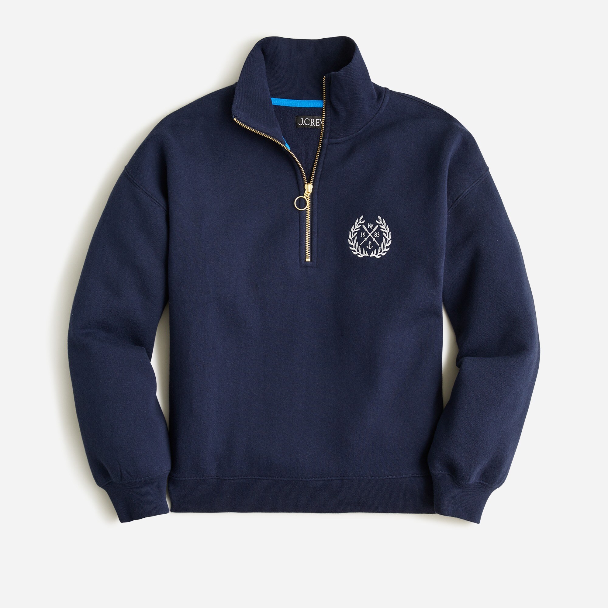 J crew fleece pullover best sale