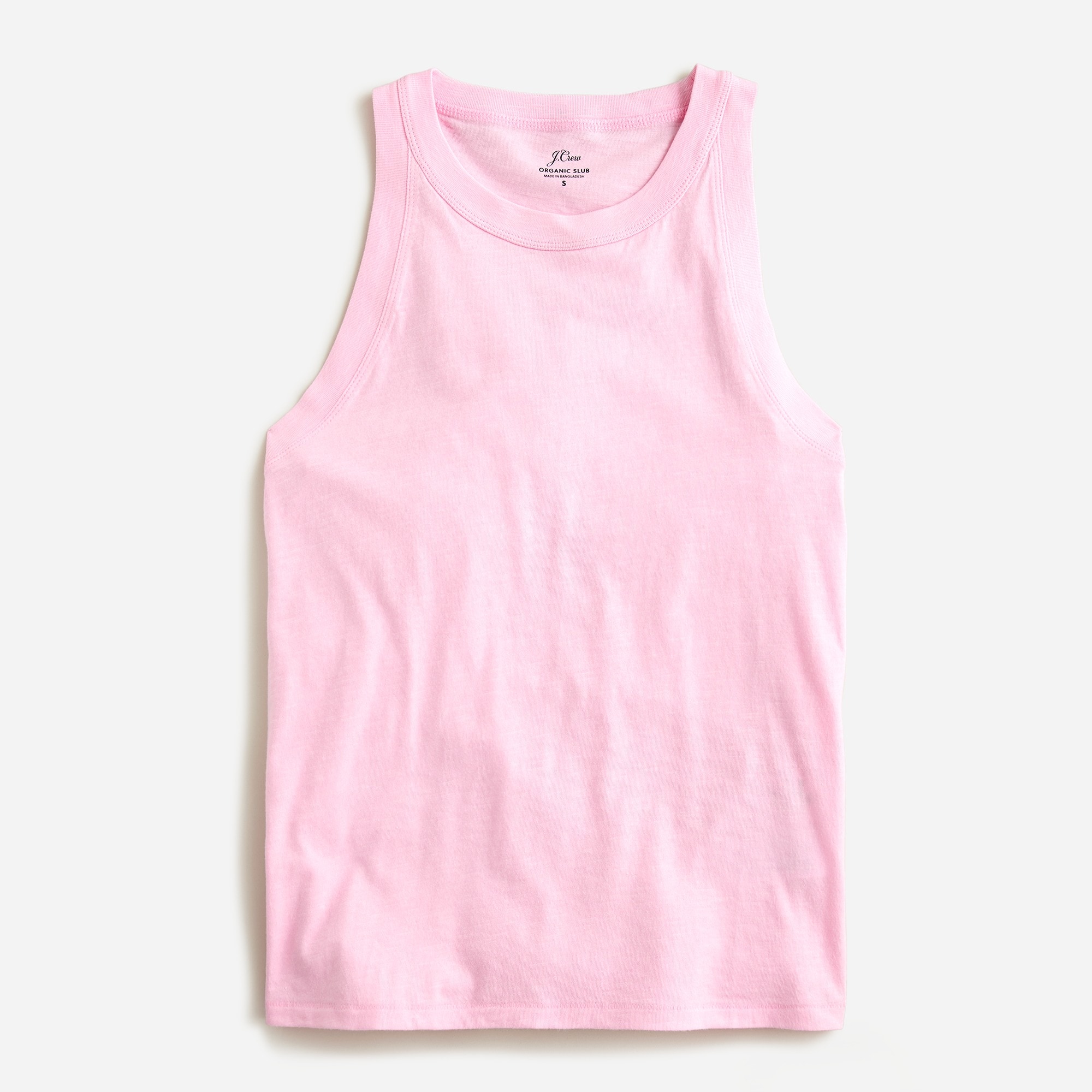 J.Crew: High-neck Tank In Organic Slub Cotton For Women