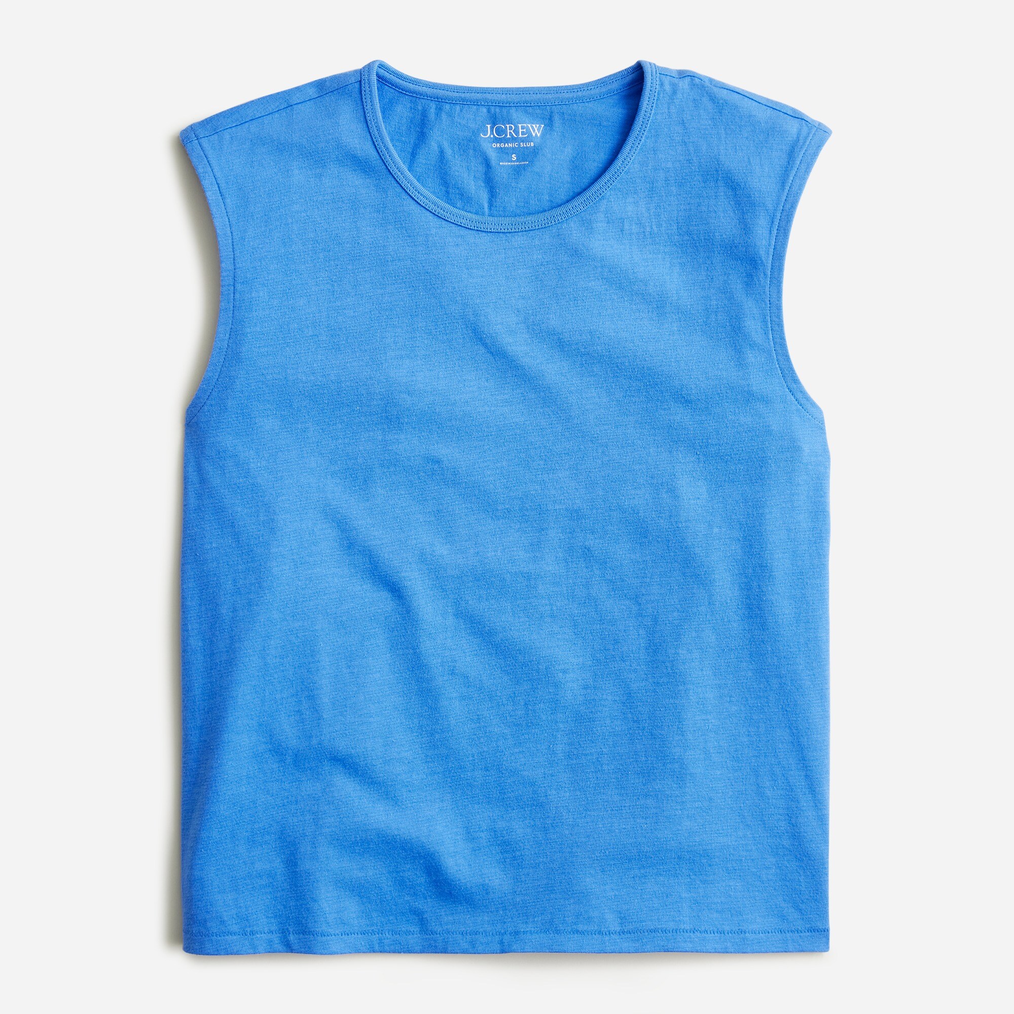  Organic slub cotton muscle T-shirt