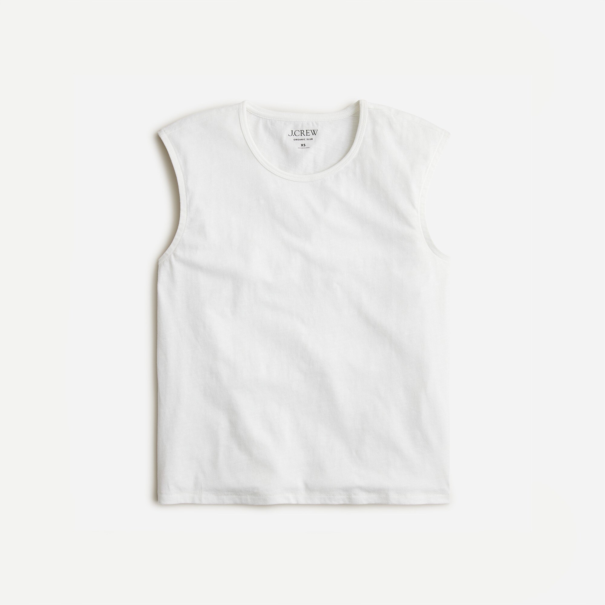  Organic slub cotton muscle T-shirt
