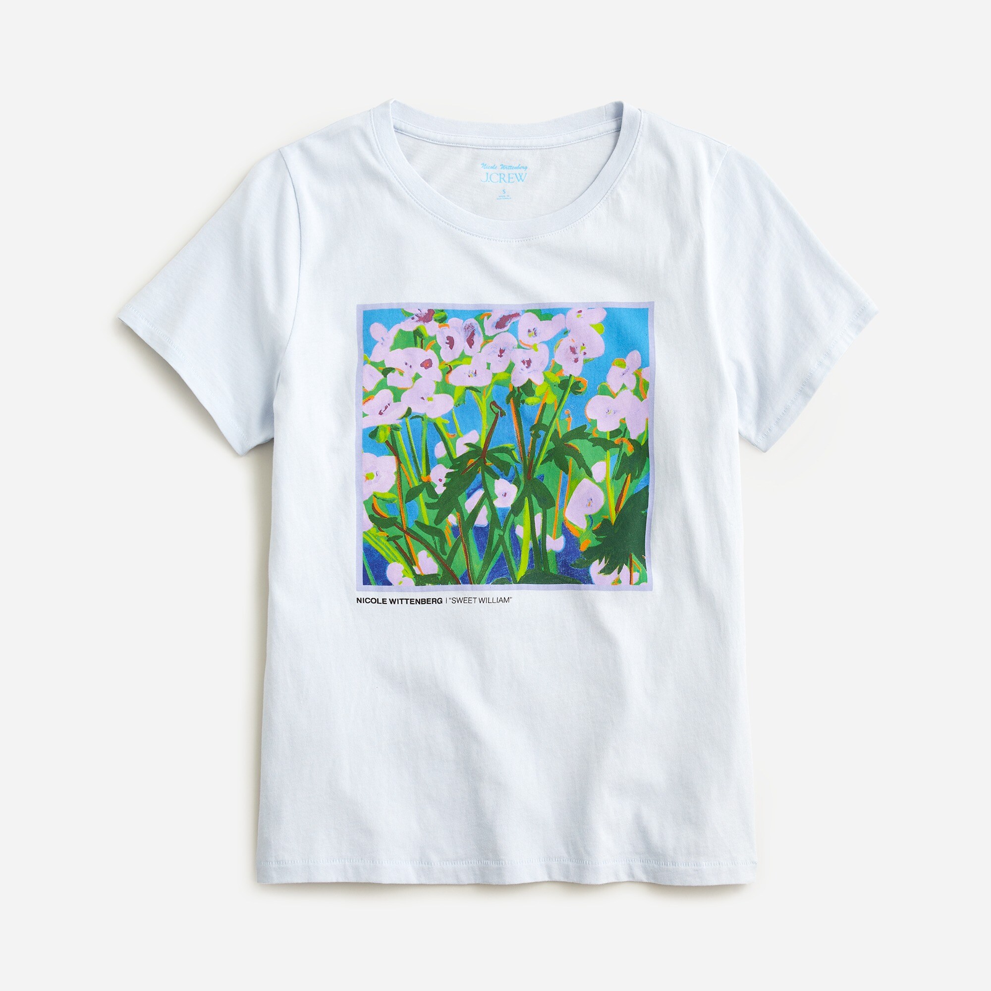 Limited-edition Nicole Wittenberg X J.Crew sweet William graphic T-shirt