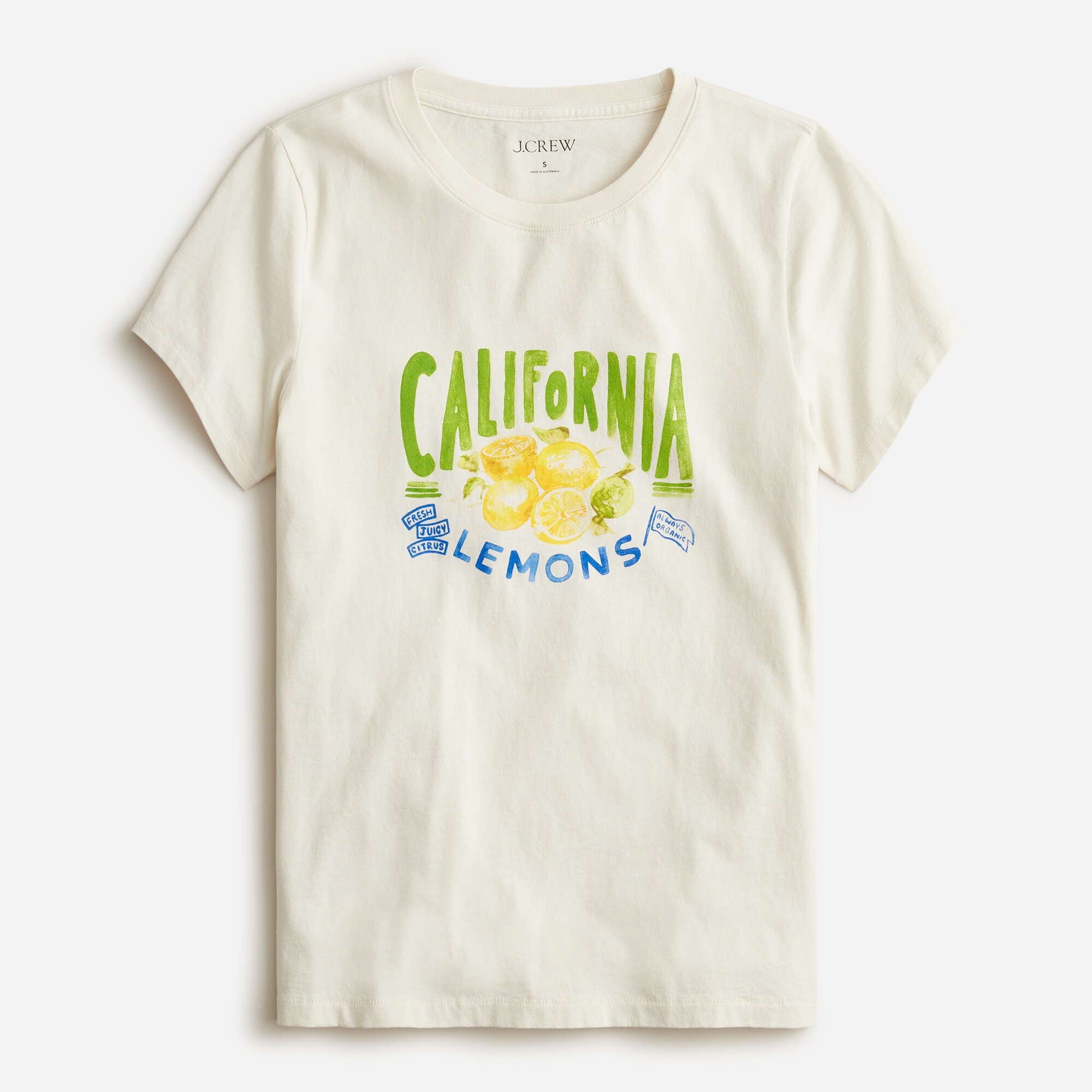 Classic-fit lemon graphic T-shirt