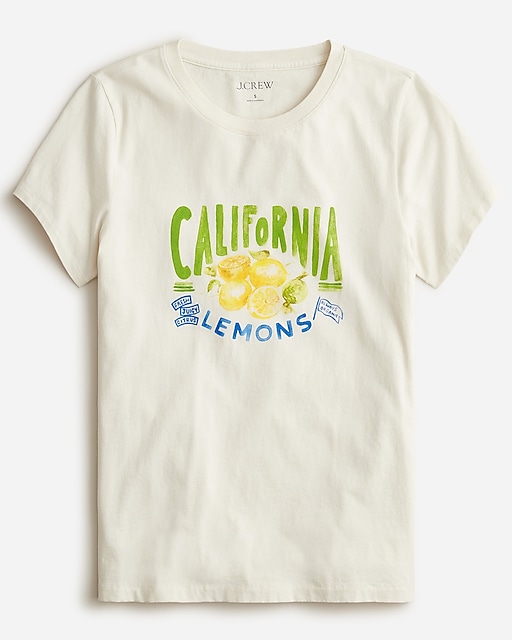  Classic-fit lemon graphic T-shirt