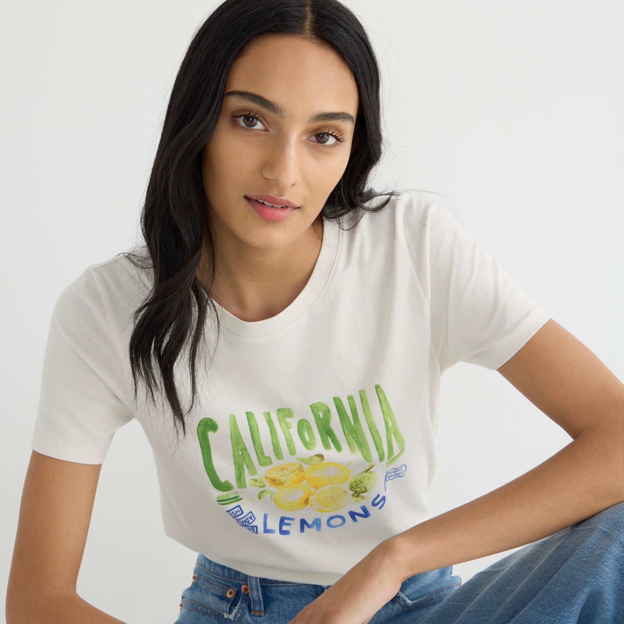  Classic-fit lemon graphic T-shirt