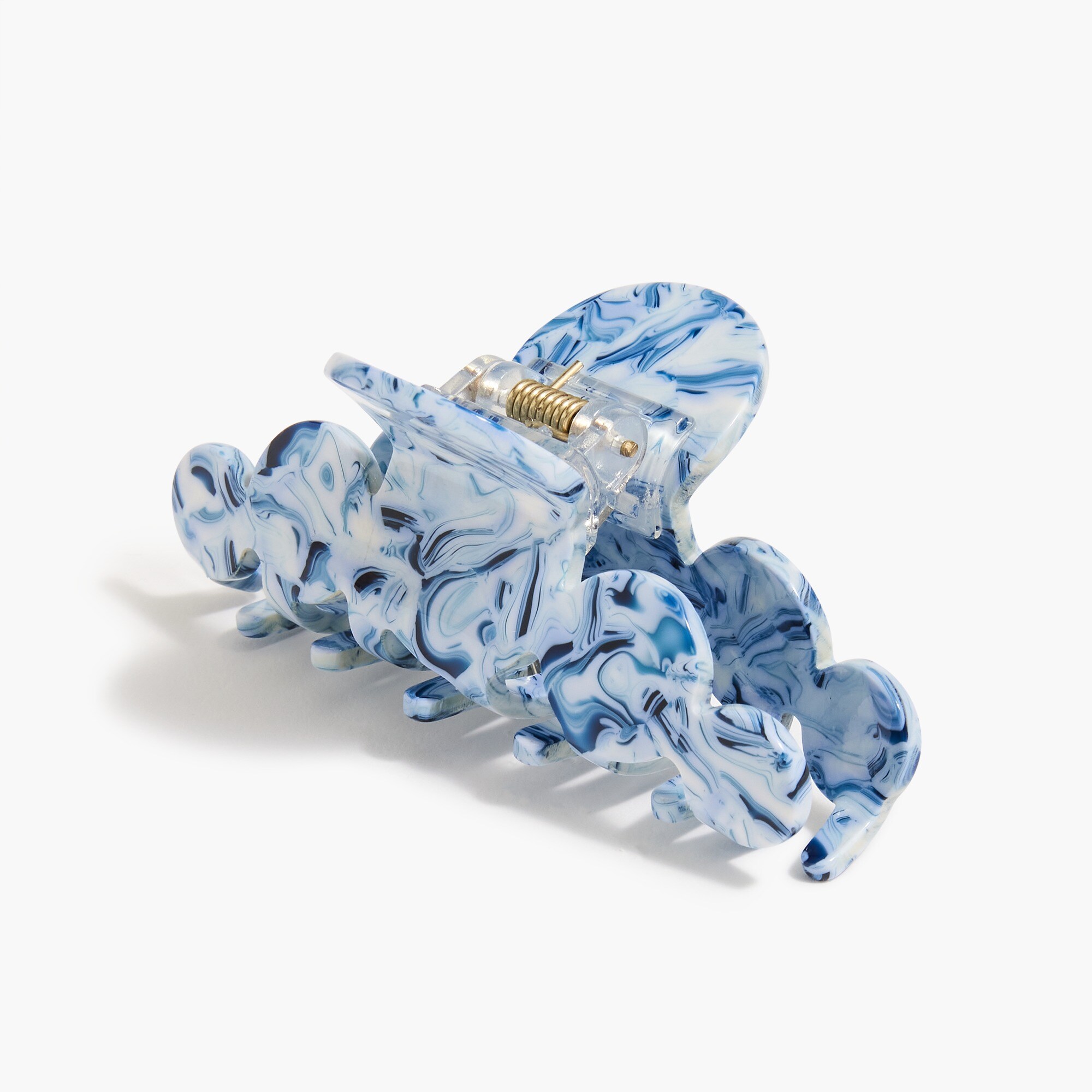 Scalloped claw hair clip