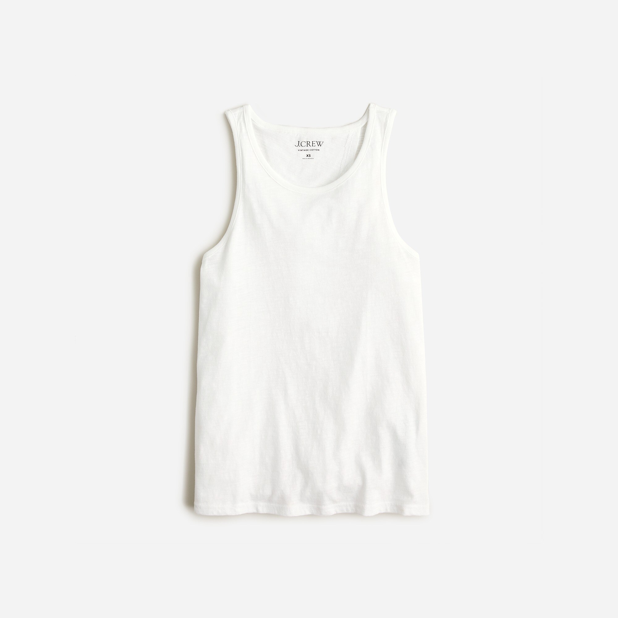 Vintage cotton knot-back tank top