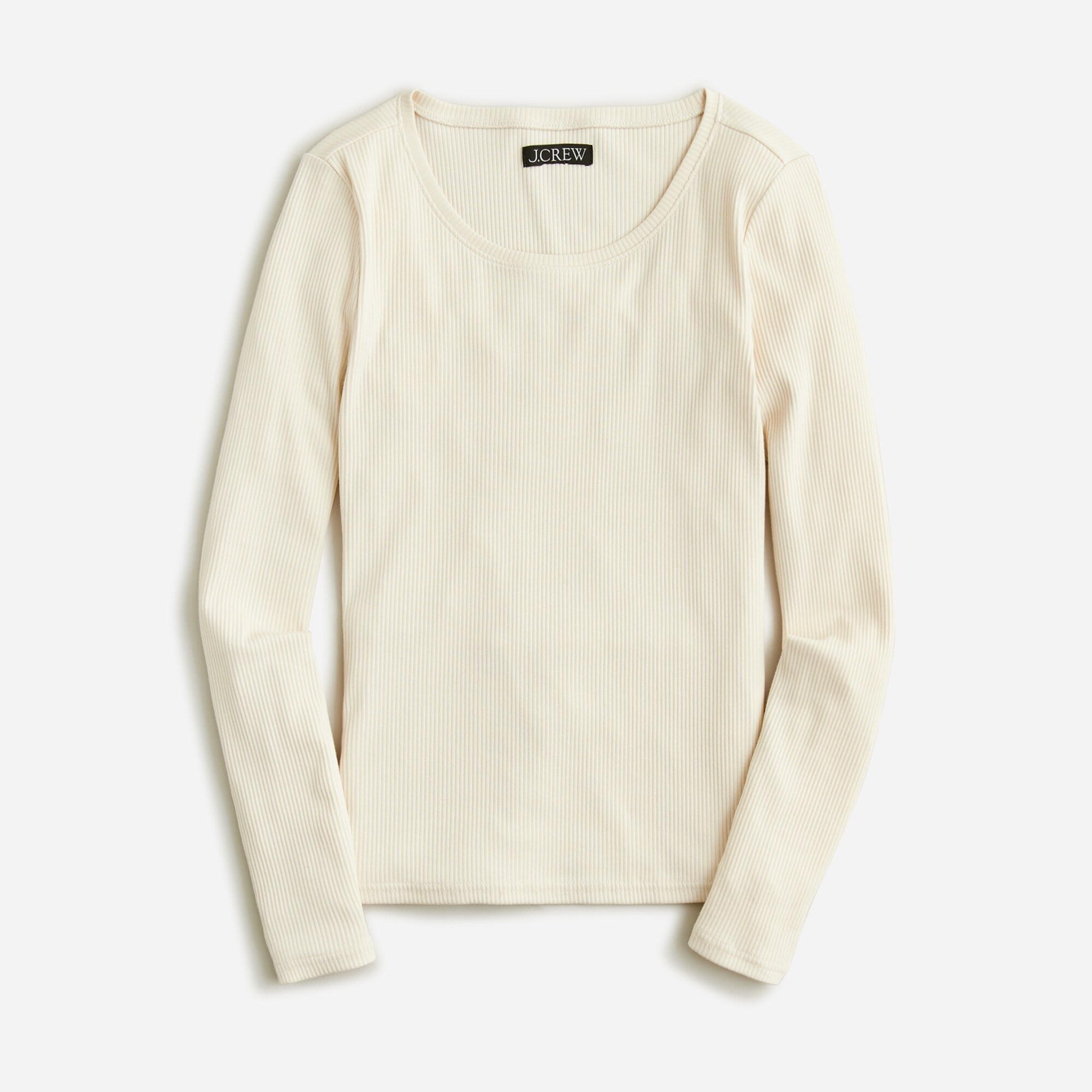 Long-sleeve T-shirt in vintage rib