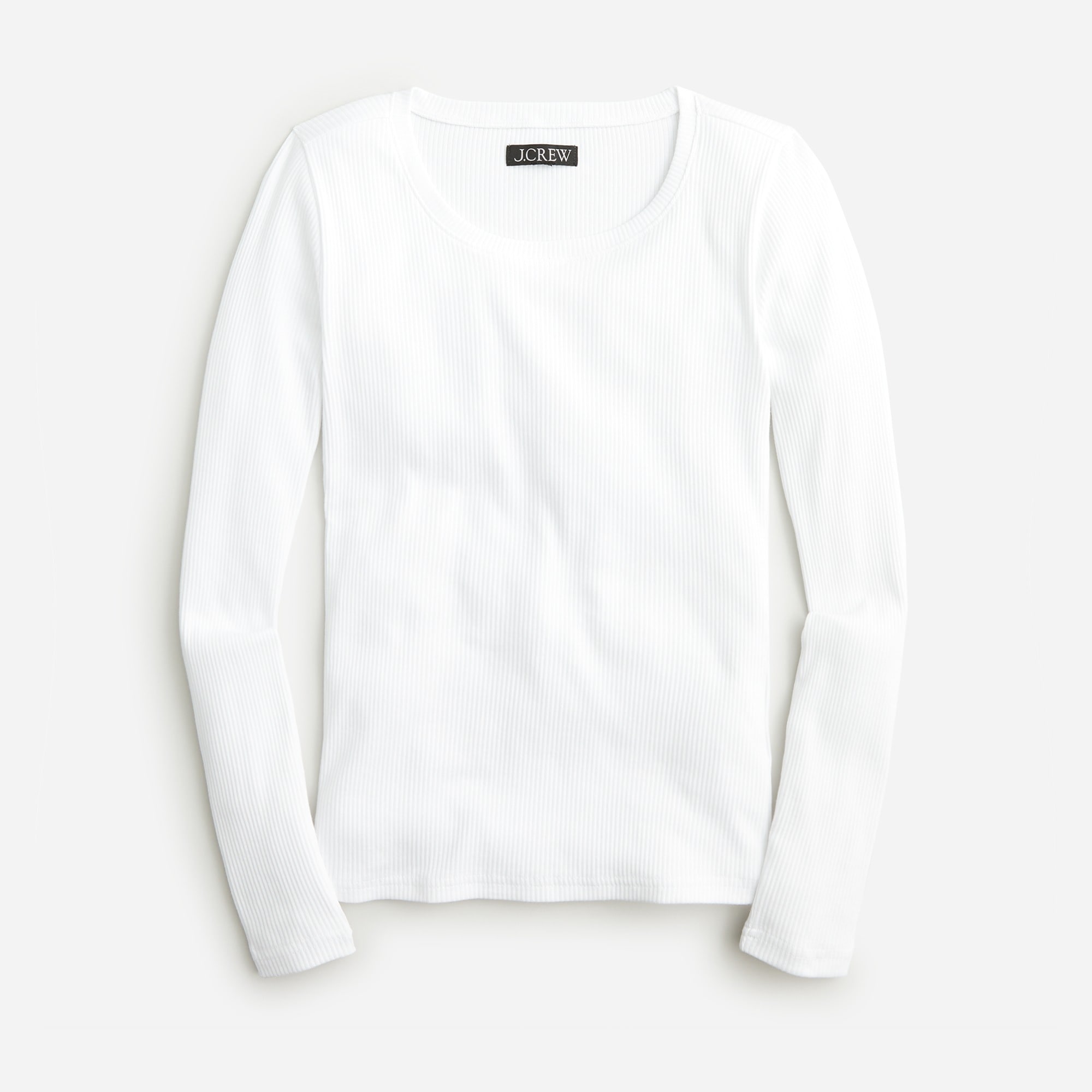 Long-sleeve T-shirt in vintage rib